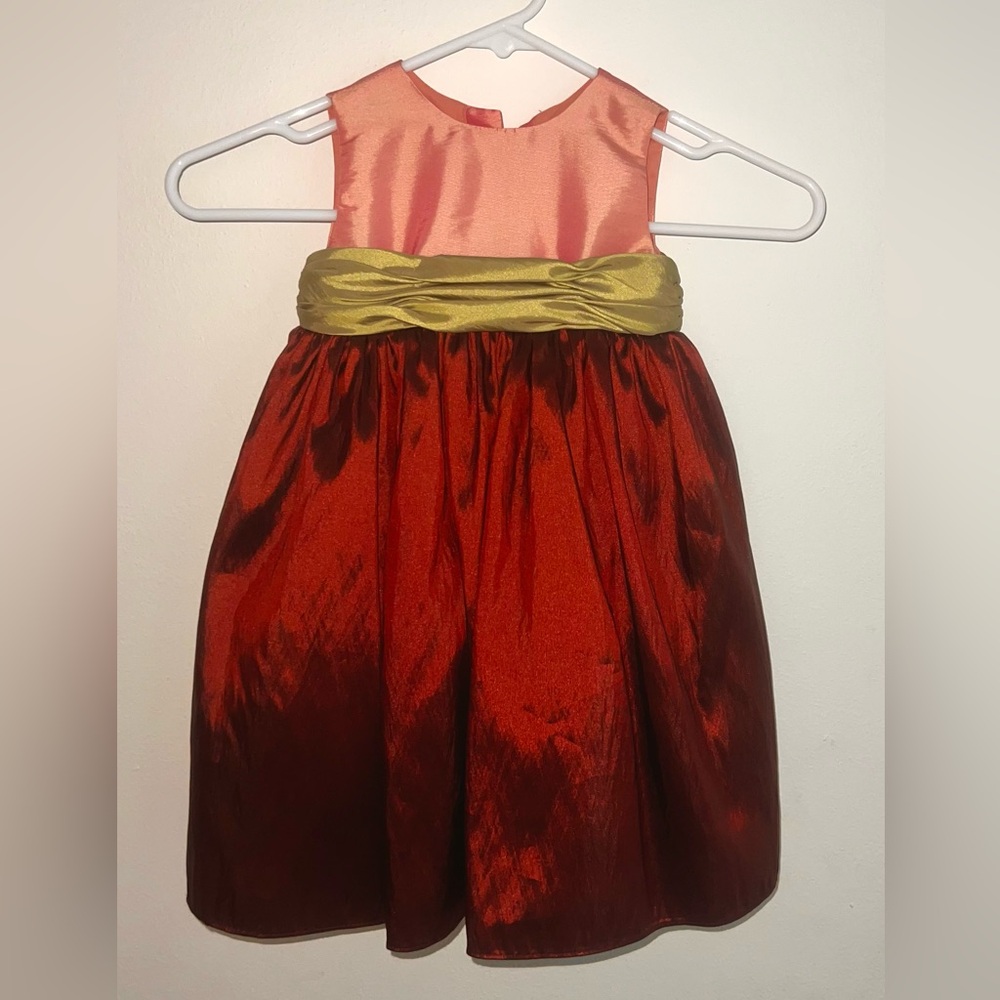 Fancy Raspberry, Pink & Green Dress for Girls